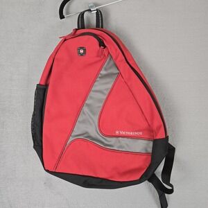 Victorinox Mono Sling Backpack Crossbody Messenger Sling Bag Red‎ Swiss Army 19"